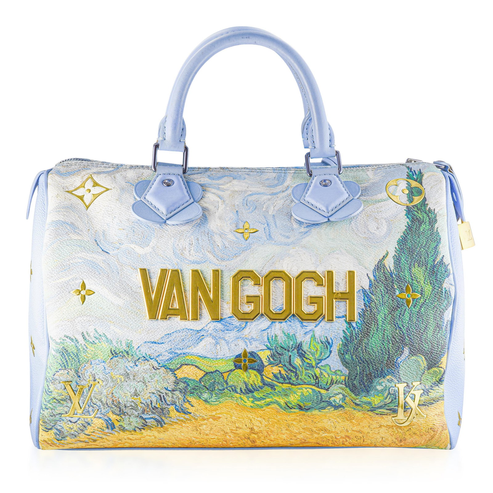 Louis Vuitton Masters Van Gogh Speedy 30 - Monogram Canvas, Blue - 3