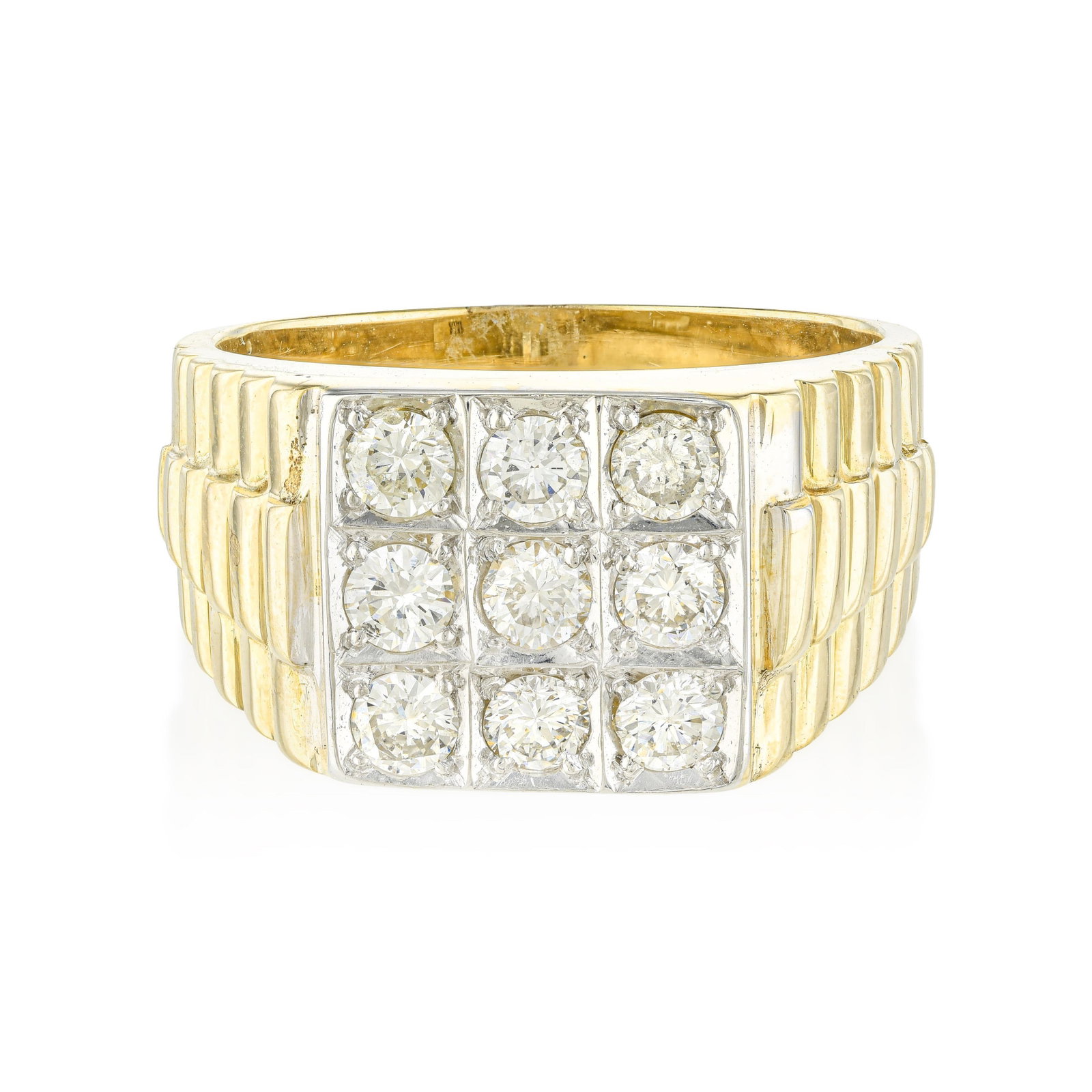Gentleman's Diamond Ring: ESTIMATED RETAIL PRICE: $4,200* *This is the estimated value a piece of similar quality, craftsmanship, and characteristics could command at retail. The gentleman's ring is a category that has