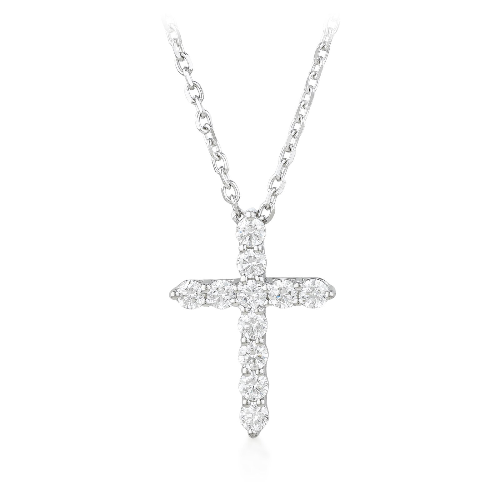 Diamond Cross Pendant Necklace: ESTIMATED RETAIL PRICE: $1,600* *This is the estimated value a piece of similar quality, craftsmanship, and characteristics could command at retail. Summary of Key Characteristics • Metal: 14K w