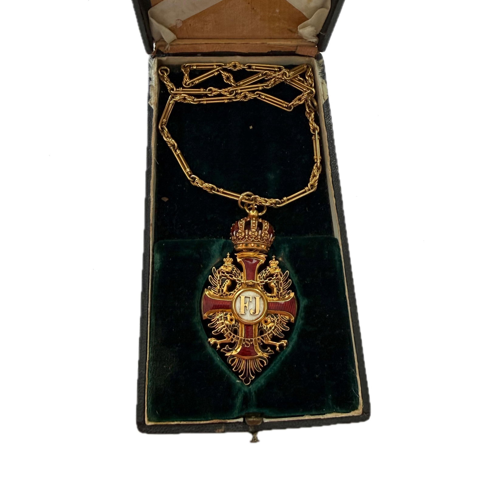 Imperial Austrian Order of Franz Joseph Knight's Cross, Gebrüder Resch, in Original Case with C - 4