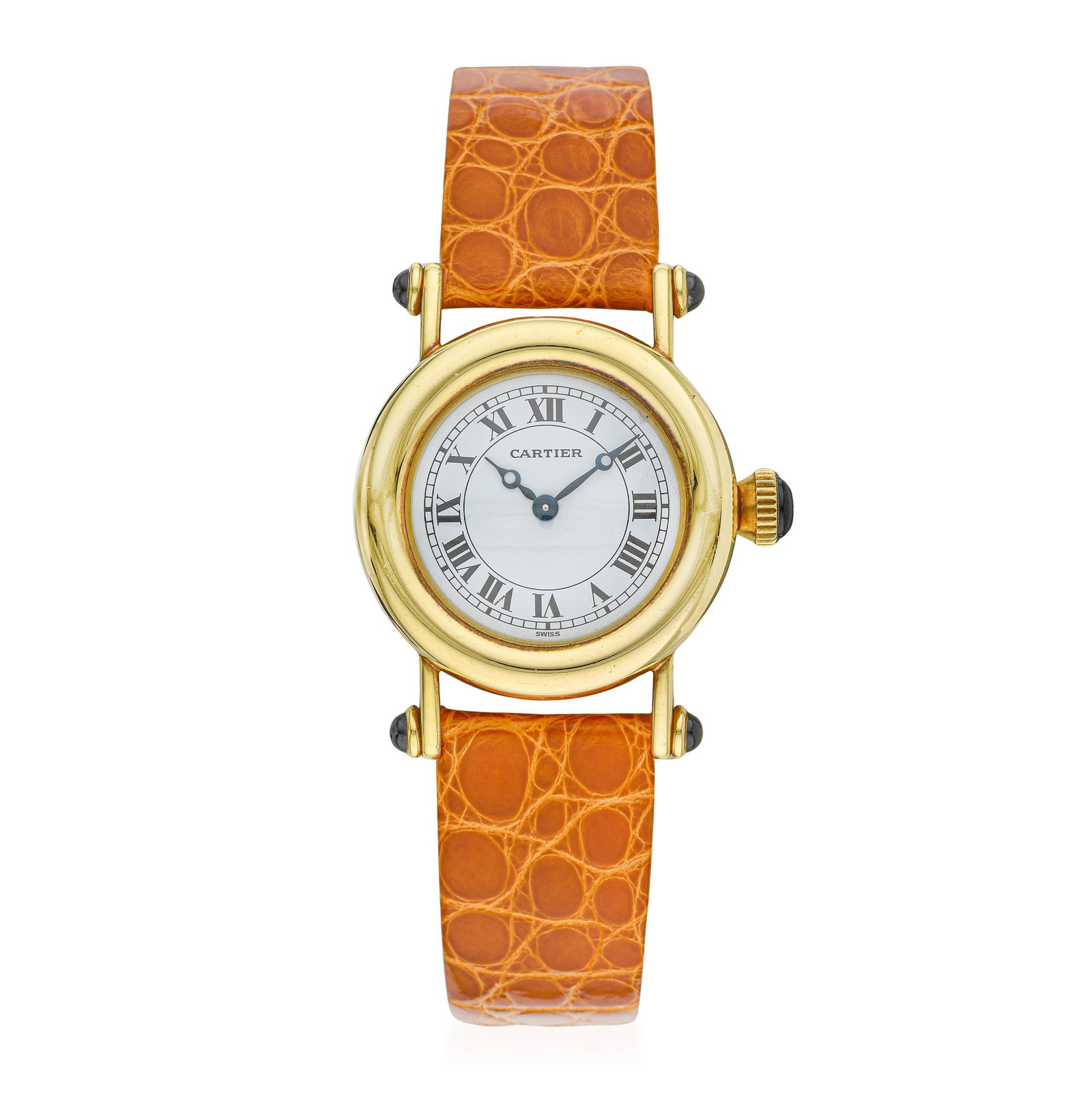 Cartier Diablo in 18K Gold: ESTIMATED RETAIL PRICE: $9,000* *This is the estimated value a piece of similar quality, craftsmanship, and characteristics could command at retail. The Diablo's ovoid case is 1990s Cartier at its