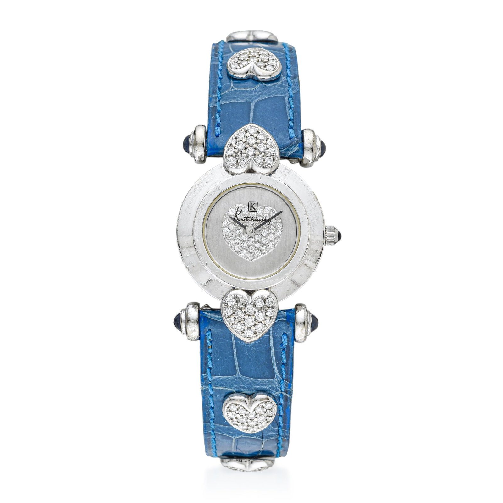 Kutchinsky Watch in 18K White Gold with Diamonds: ESTIMATED RETAIL PRICE: $8,000* *This is the estimated value a piece of similar quality, craftsmanship, and characteristics could command at retail. From Kutchinsky, the storied London jeweler