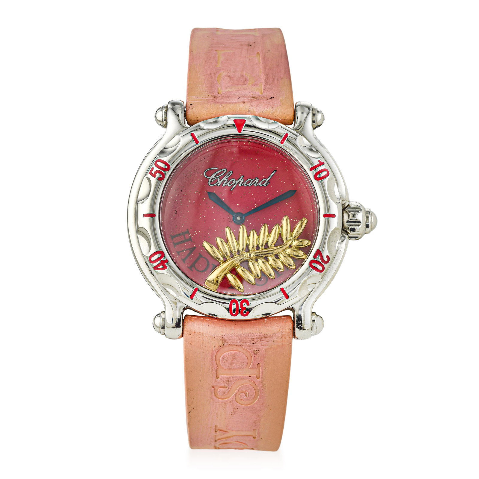 Chopard Happy Star Cannes Festival in Steel: ESTIMATED RETAIL PRICE: $4,000* *This is the estimated value a piece of similar quality, craftsmanship, and characteristics could command at retail. Created to celebrate Chopard's long-running