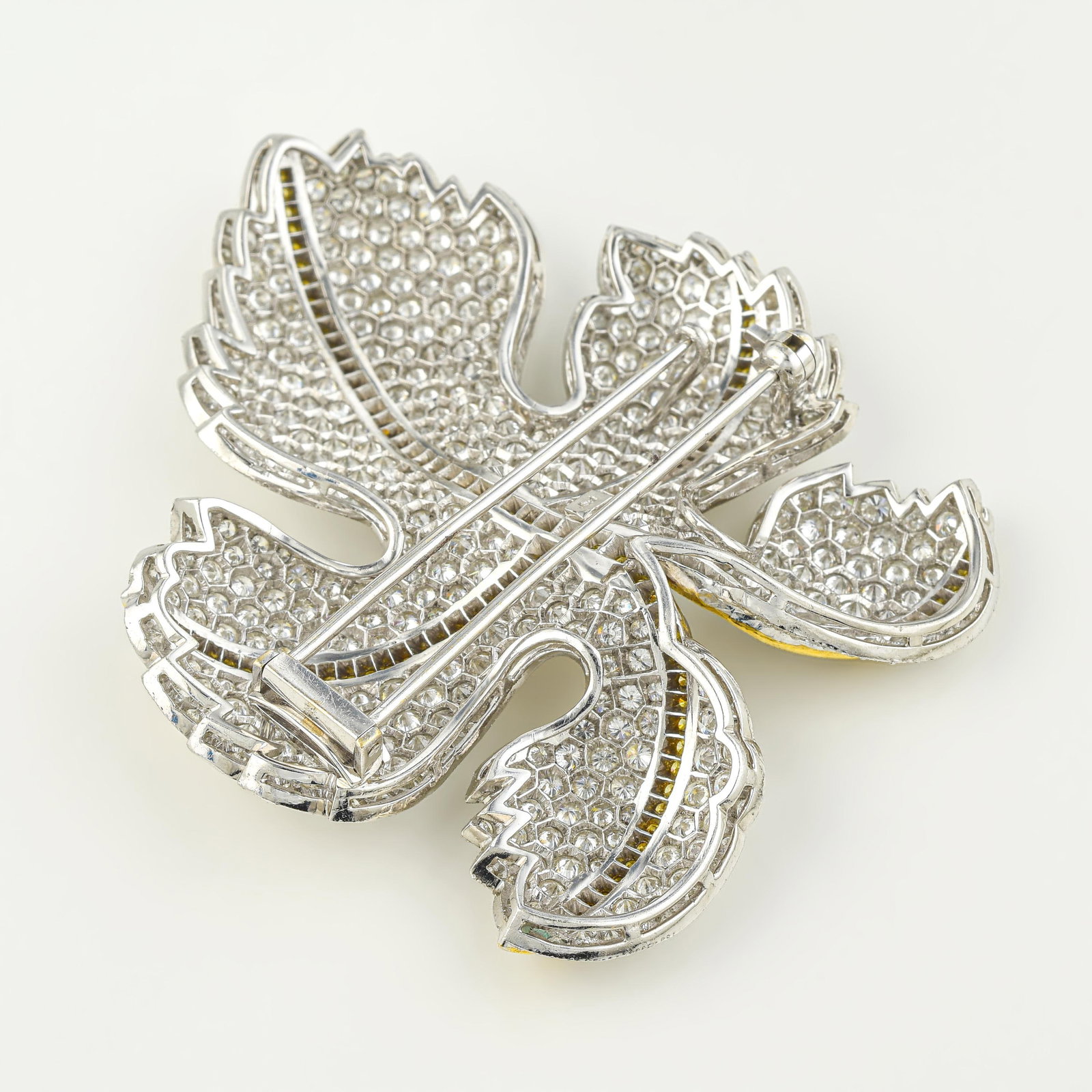 Diamond Leaf Pin - 2