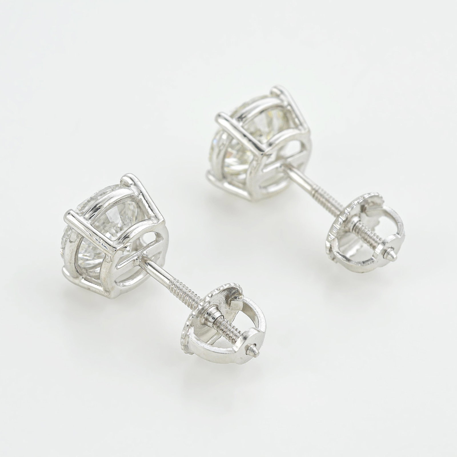 Diamond Stud Earrings - 2