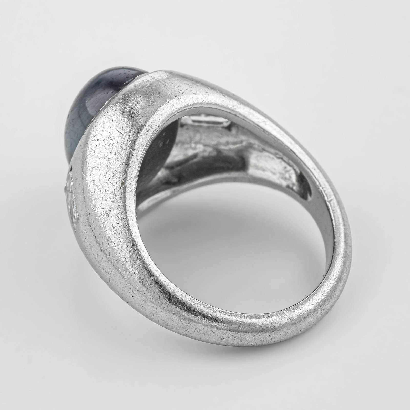Purple Star Sapphire and Diamond Ring - 2