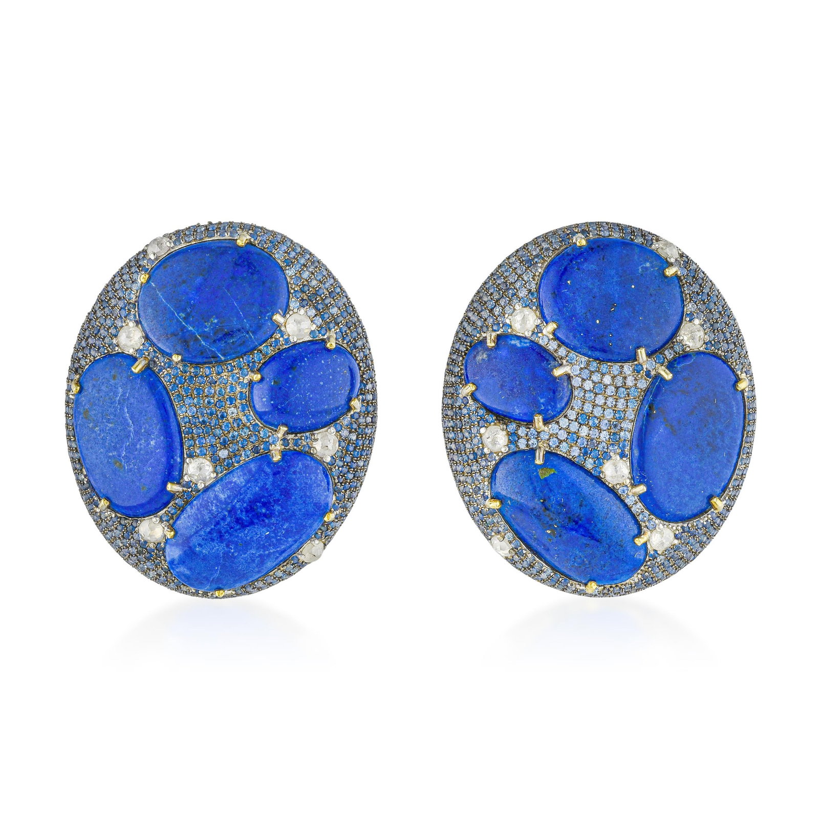 Lapis Lazuli and Diamond Earrings: ESTIMATED RETAIL PRICE: $2,200* *This is the estimated value a piece of similar quality, craftsmanship, and characteristics could command at retail. Lapis lazuli's appeal is fundamentally about color: