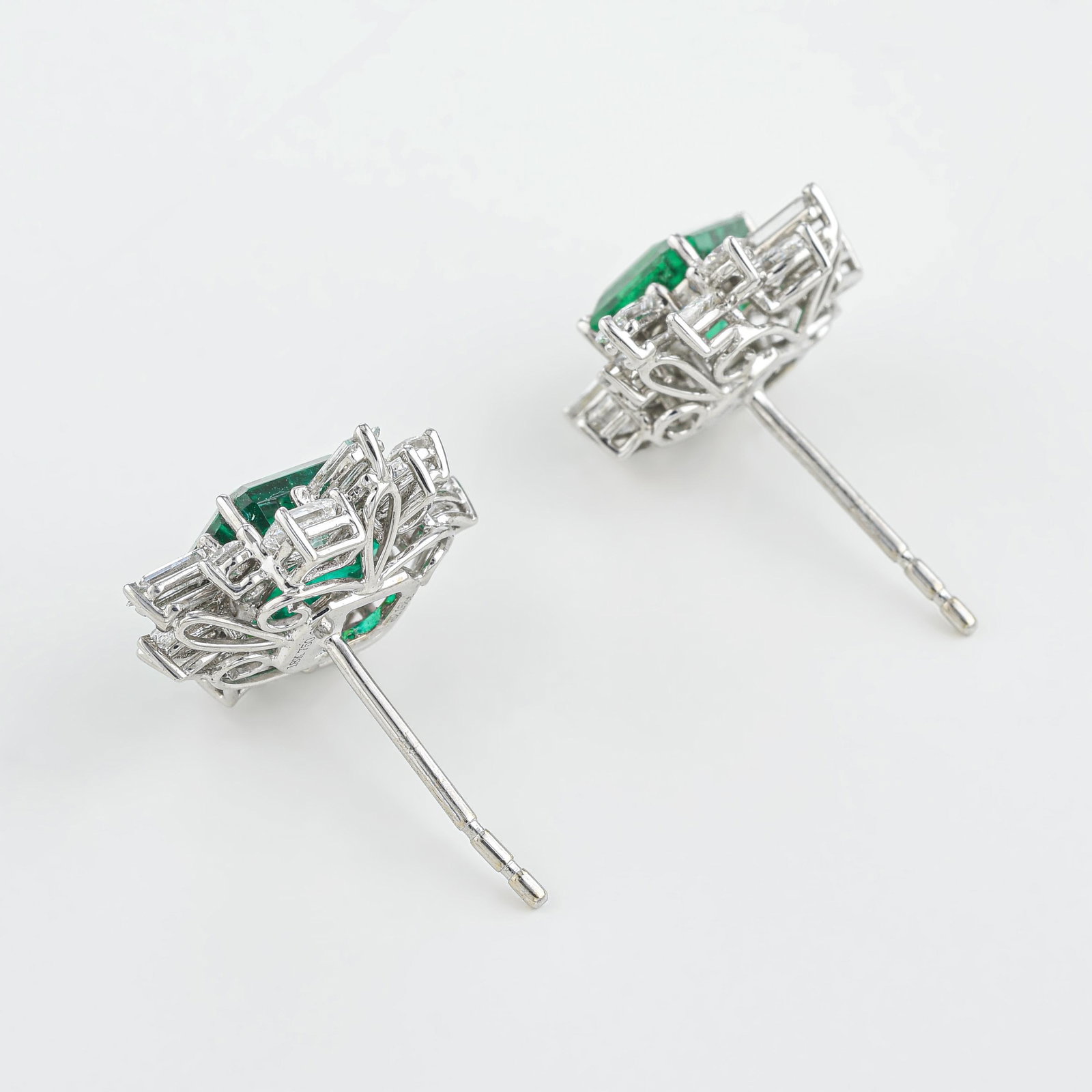 Emerald and Diamond Earrings - 2