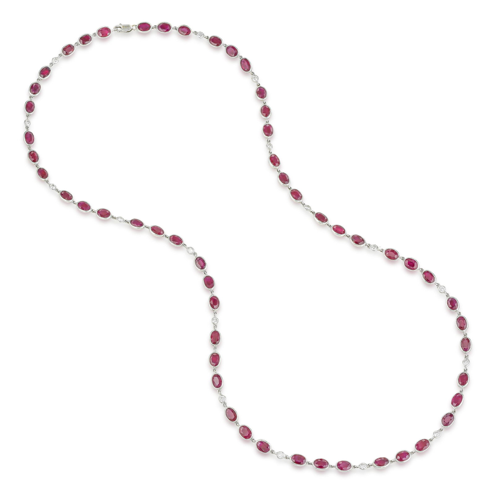 Burma Ruby Long Chain: ESTIMATED RETAIL PRICE: $45,000* *This is the estimated value a piece of similar quality, craftsmanship, and characteristics could command at retail. Burma remains the benchmark origin for ruby, its