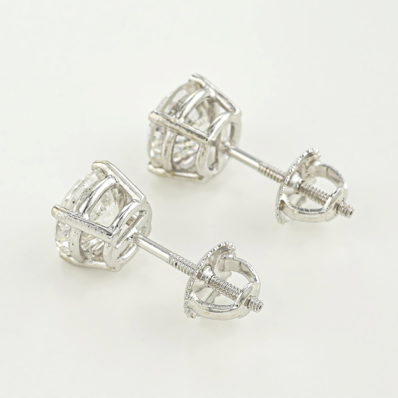 Diamond Stud Earrings (Approx. 2.68 CTW) - 2