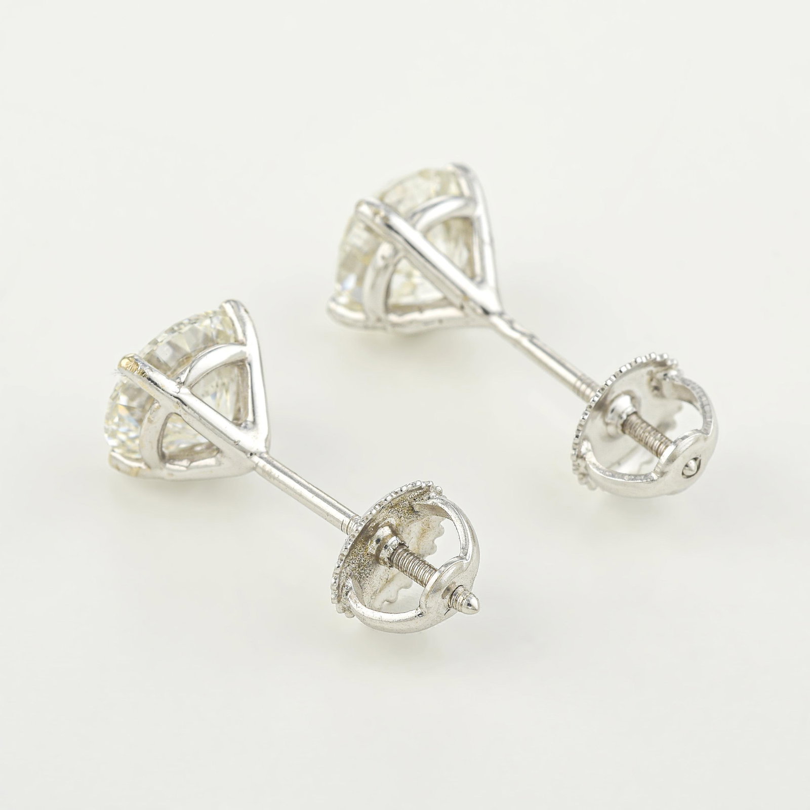 Diamond Stud Earrings (Approx. 2.79 CTW) - 2