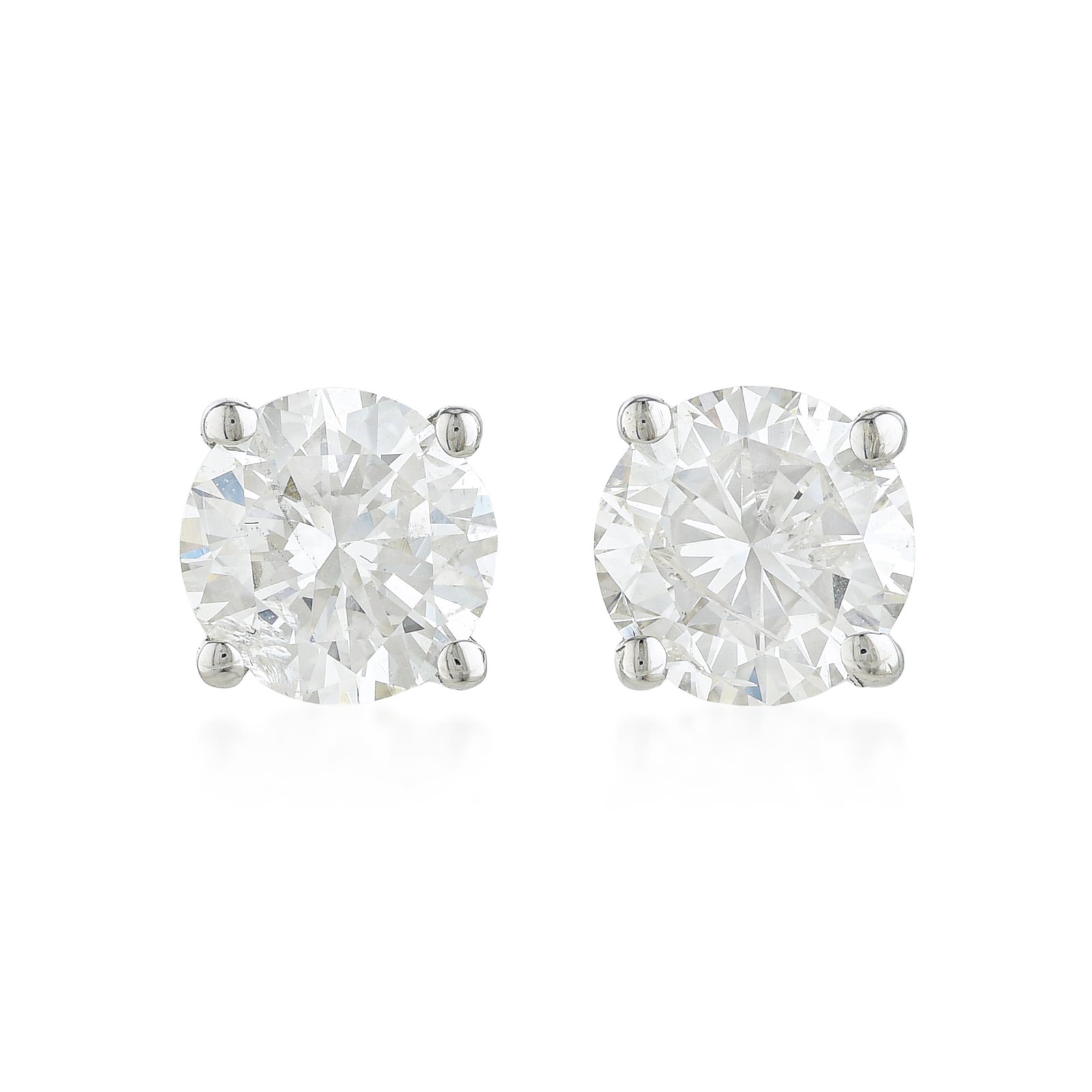 Diamond Stud Earrings: ESTIMATED RETAIL PRICE: $4,000* *This is the estimated value a piece of similar quality, craftsmanship, and characteristics could command at retail. Just over a carat in G-H color is the