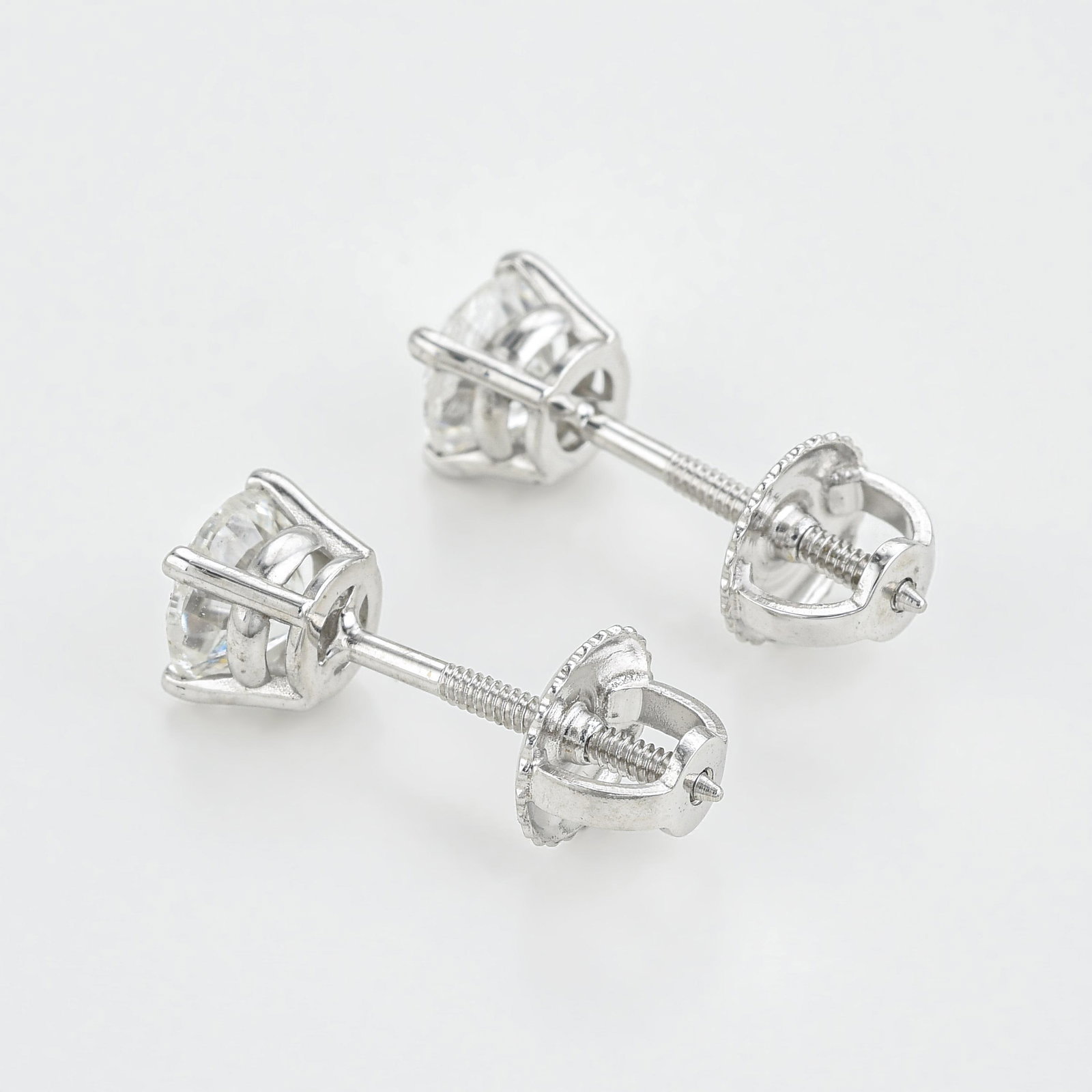 Diamond Stud Earrings - 2
