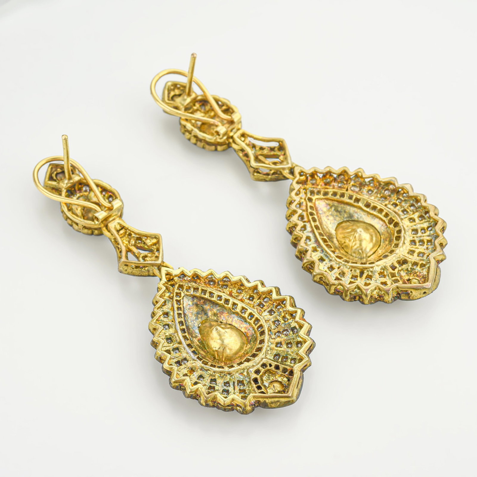 Polki Diamond Statement Earrings - 2