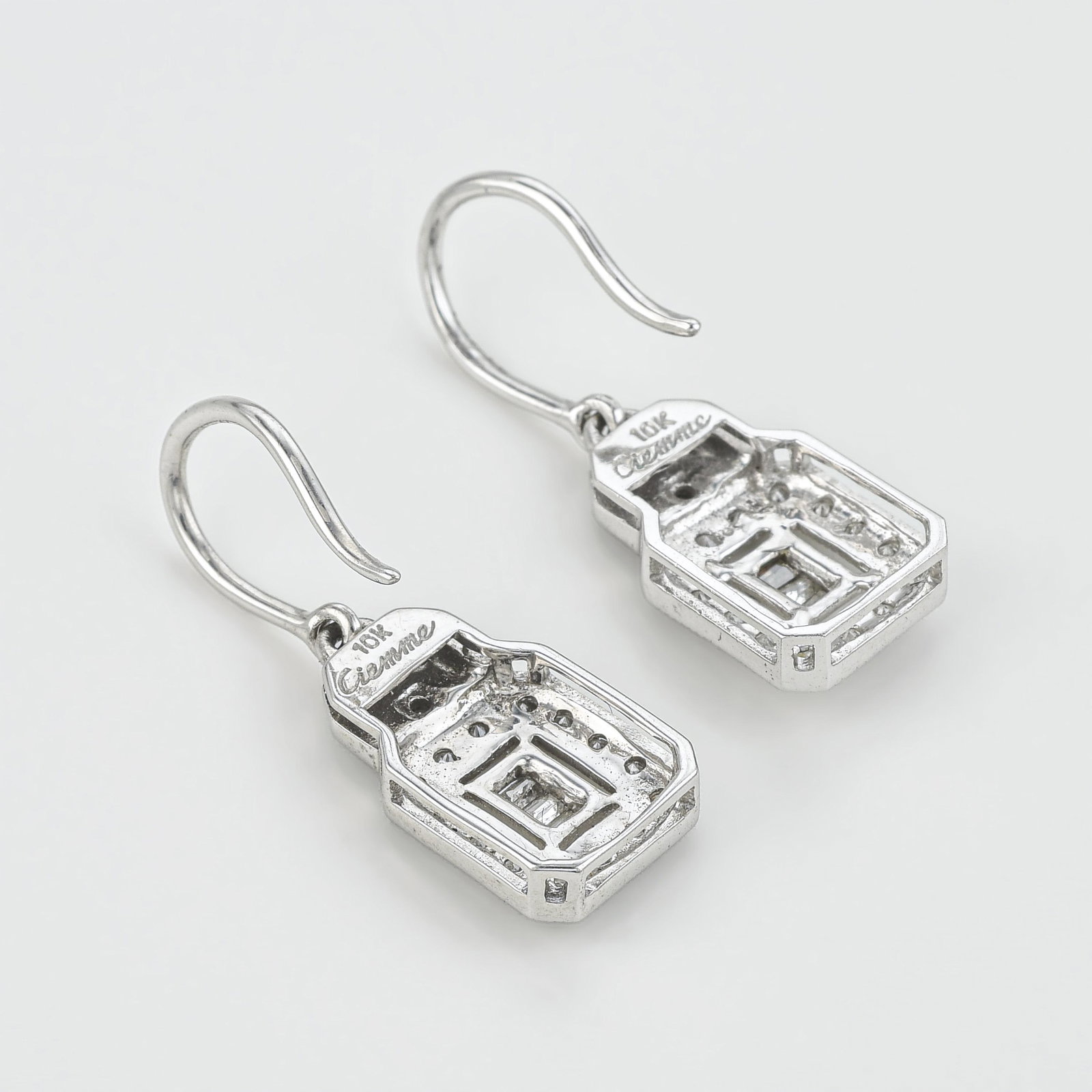 Diamond Drop Earrings - 2