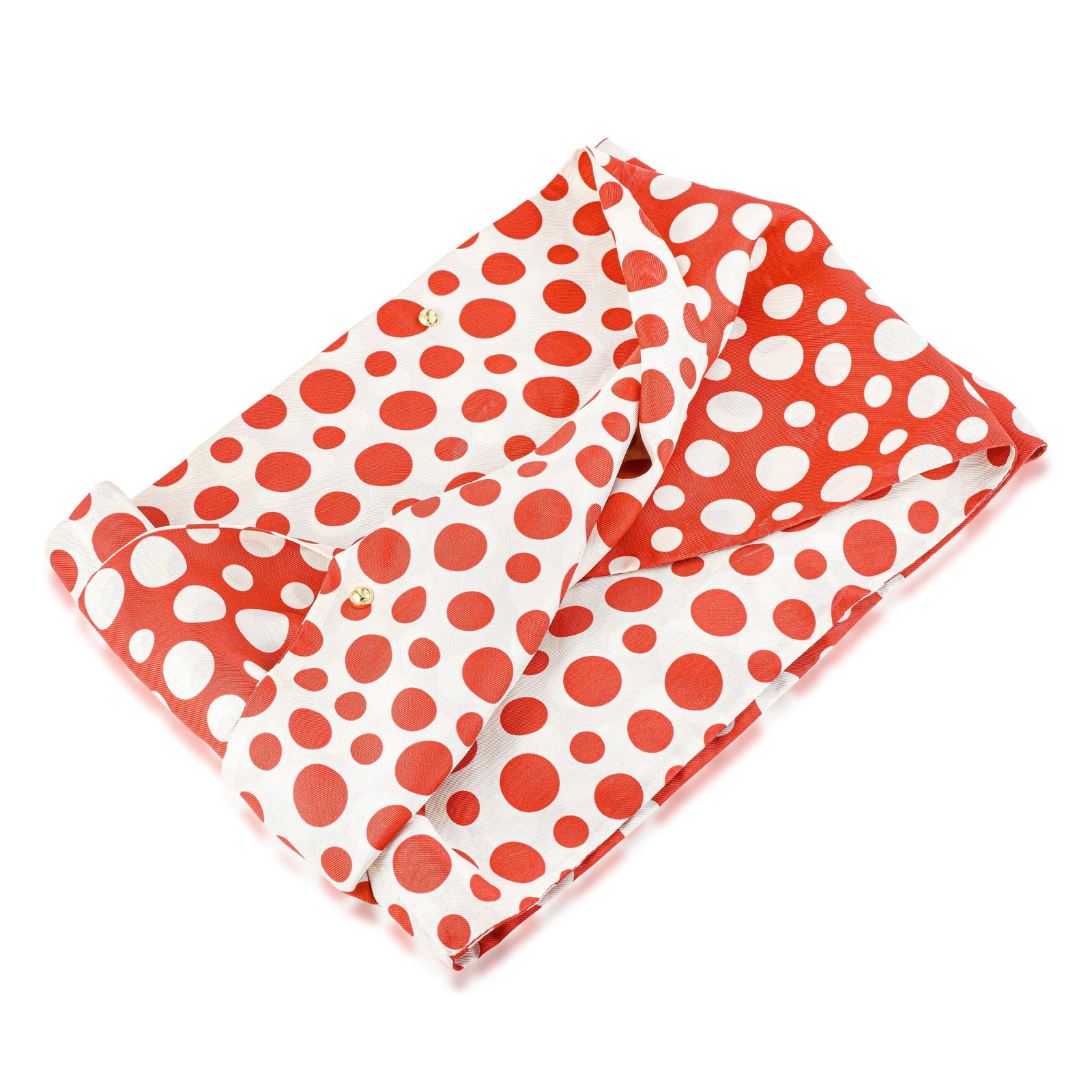 Louis Vuitton Yayoi Kusama Infinity Snood - Silk, Red and White - 2