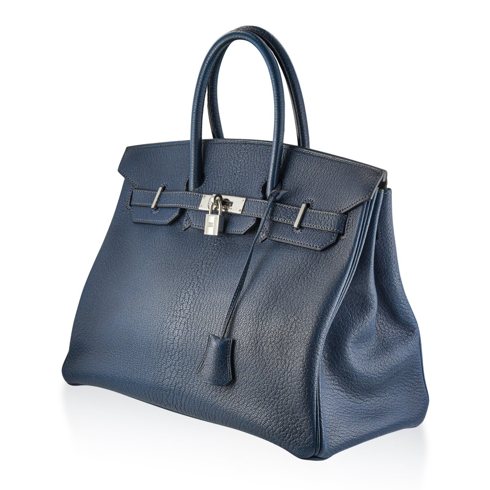 Hermes Birkin 35 Handbag - Togo, Navy Blue - 3
