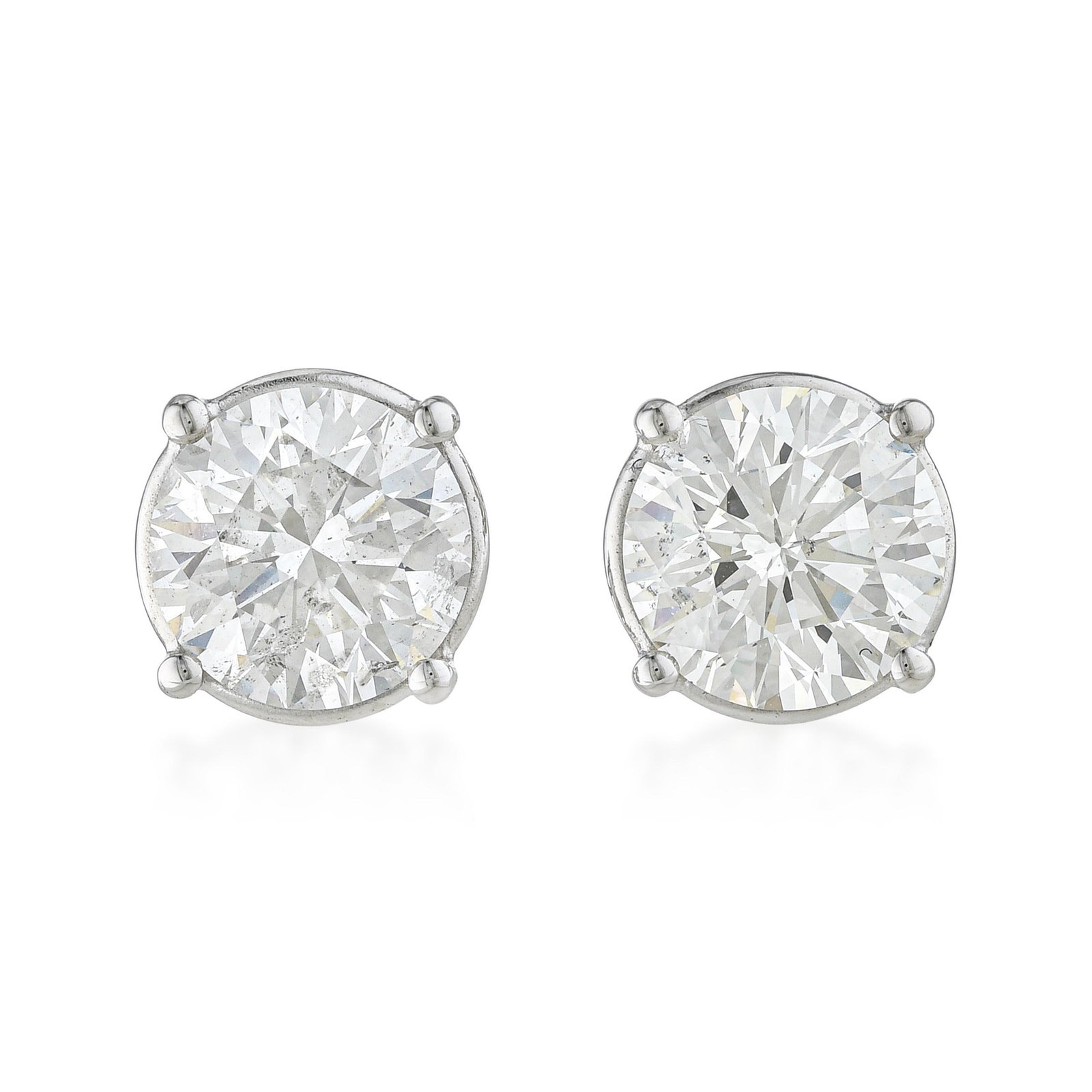 Diamond Stud Earrings (Approx. 2.44 CTW) - No Reserve Lot: ESTIMATED RETAIL PRICE: $10,500 * *This is the estimated value a piece of similar quality, craftsmanship, and characteristics could command at retail. Diamond studs are the most liquid category in est