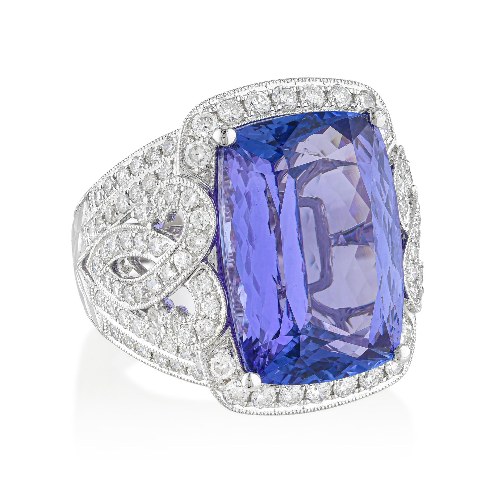 17.18-Carat Tanzanite and Diamond Ring - 3