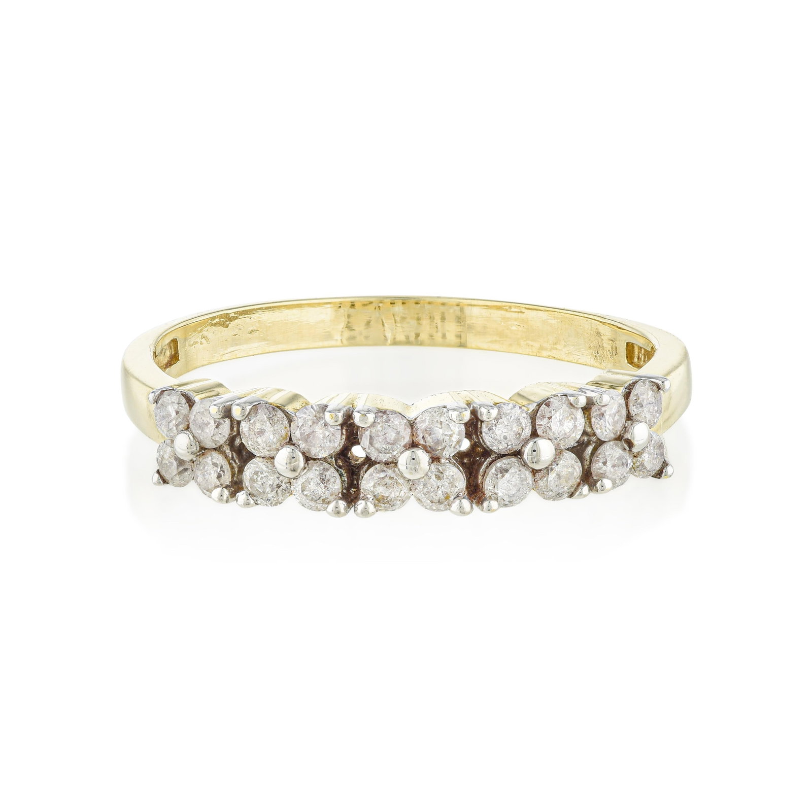 Diamond Flower Cluster Ring: ESTIMATED RETAIL PRICE: $1,400* *This is the estimated value a piece of similar quality, craftsmanship, and characteristics could command at retail. The flower cluster is a design that never fully