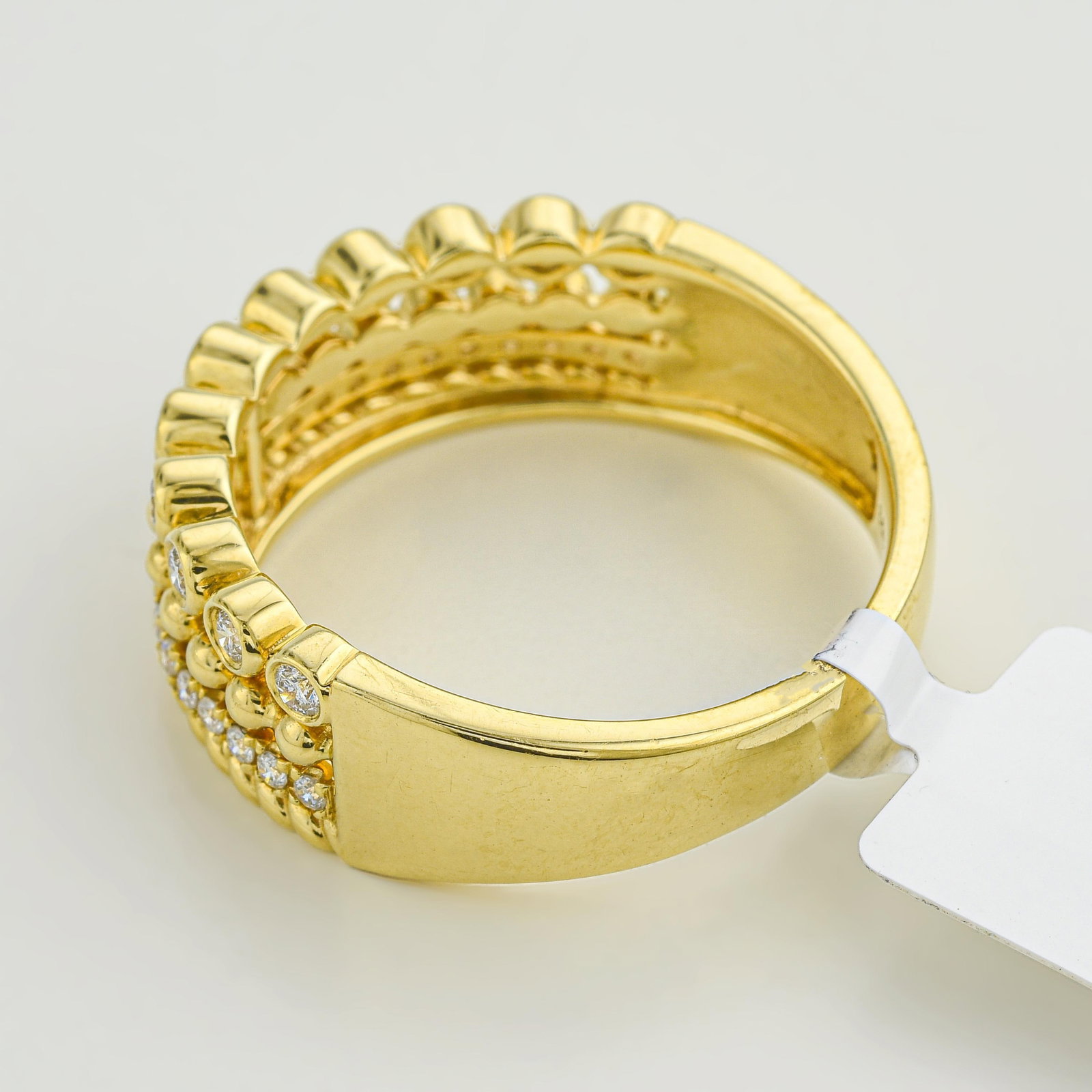 Diamond Bezel-Set Band Ring - 2