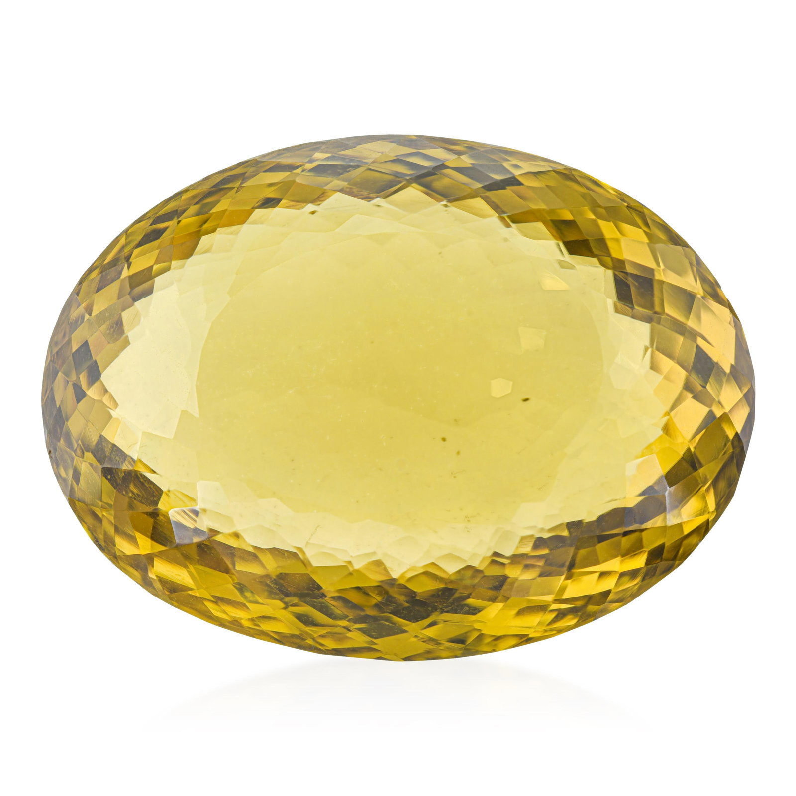 74.50-Carat Oval Fancy Cut Yellow Quartz: ESTIMATED RETAIL PRICE: $900* *This is the estimated value a piece of similar quality, craftsmanship, and characteristics could command at retail. Yellow quartz at 74.50 carats delivers a warm,