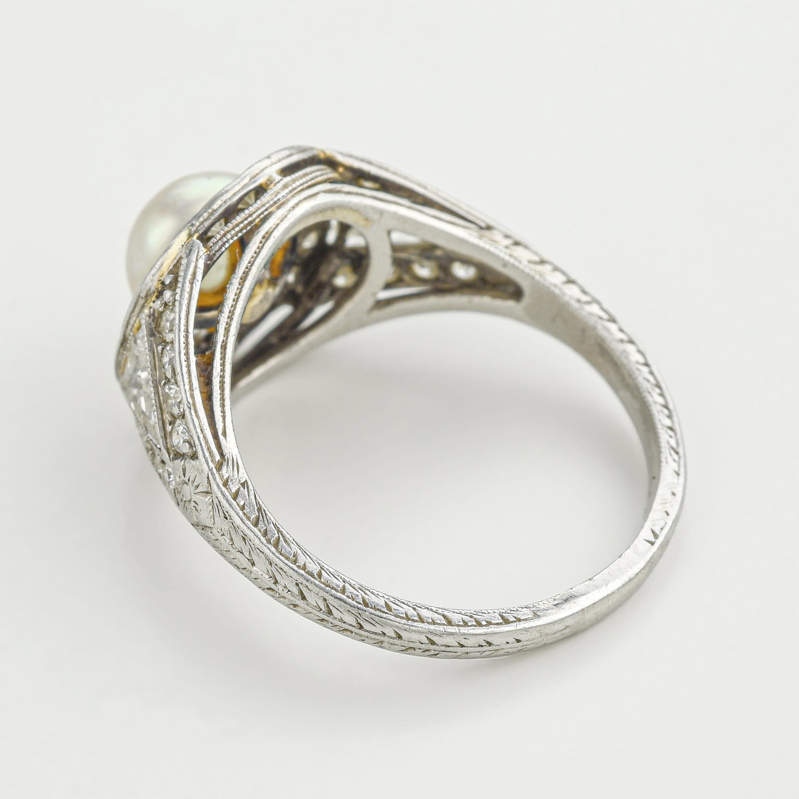 Antique Pearl and Diamond Ring - 2