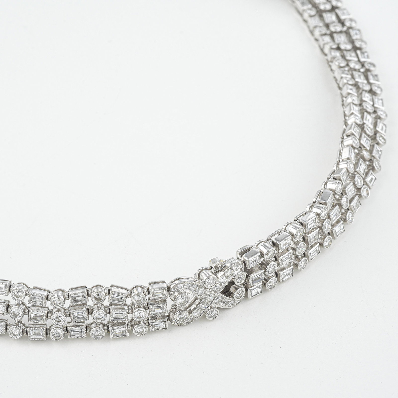 Diamond Multirow Necklace - 2