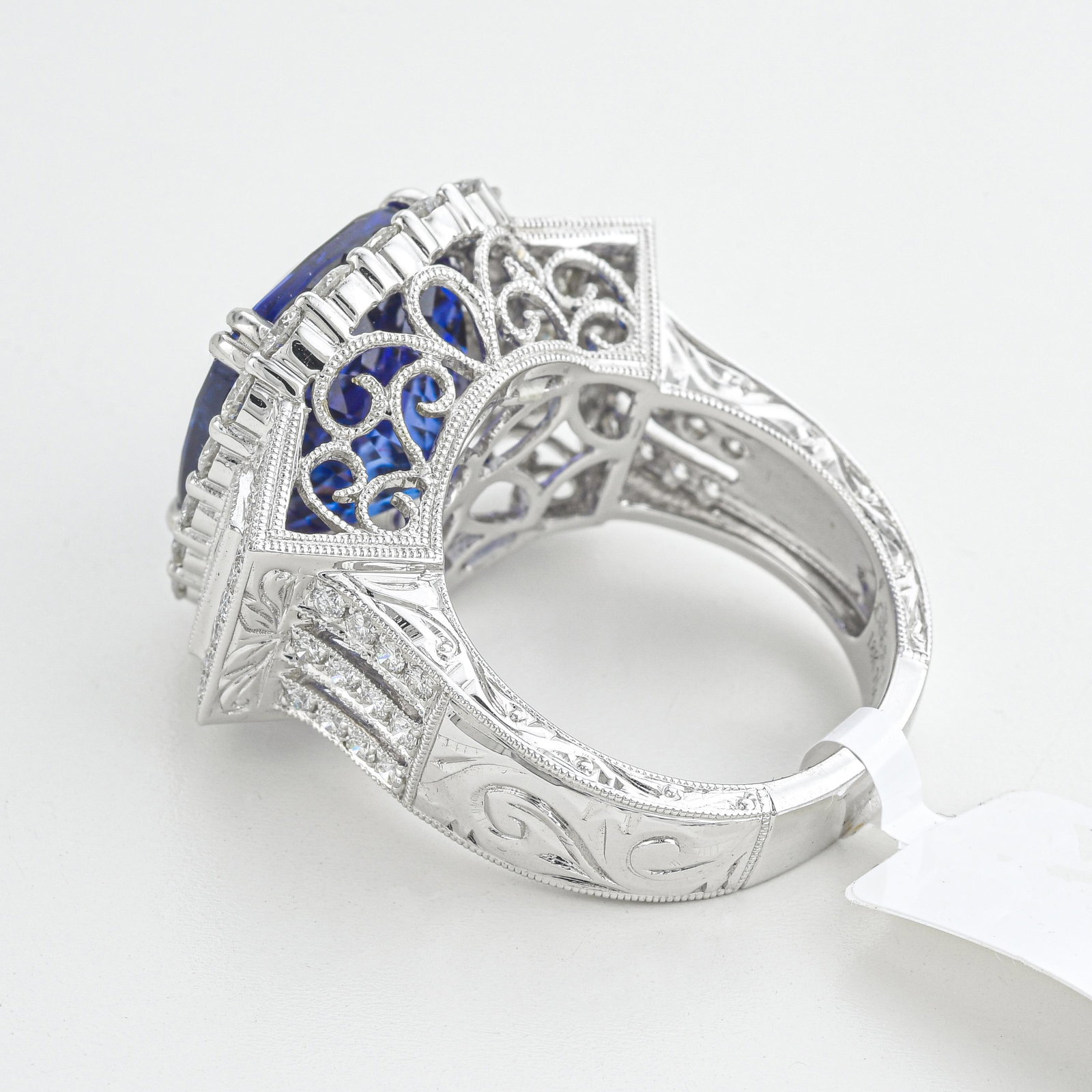 12.33-Carat Tanzanite and Diamond Ring - 2