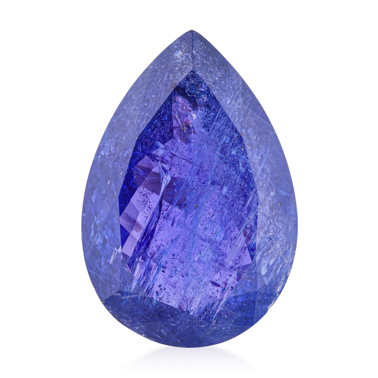 37.00-Carat Pear Shape Tanzanite: ESTIMATED RETAIL PRICE: $2,200* *This is the estimated value a piece of similar quality, craftsmanship, and characteristics could command at retail. Thirty-seven carats of tanzanite is an