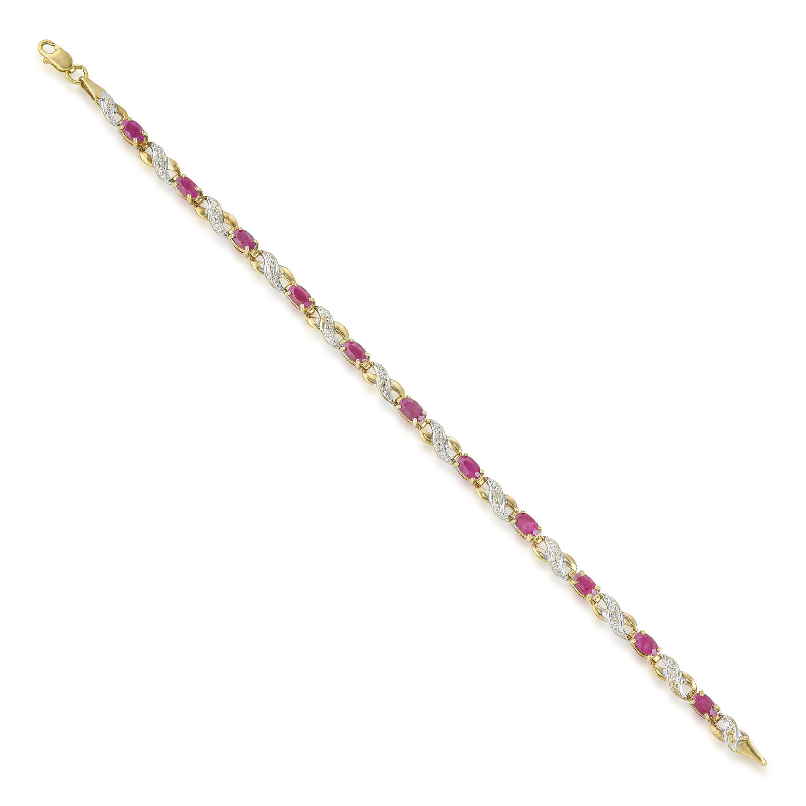 Vintage Ruby Bracelet: ESTIMATED RETAIL PRICE: $4,000* *This is the estimated value a piece of similar quality, craftsmanship, and characteristics could command at retail. Vintage ruby bracelets in 10K gold are a genuine va