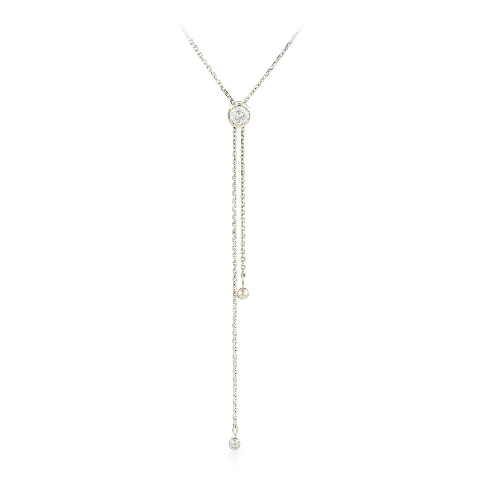 Diamond Lariat Necklace - 2