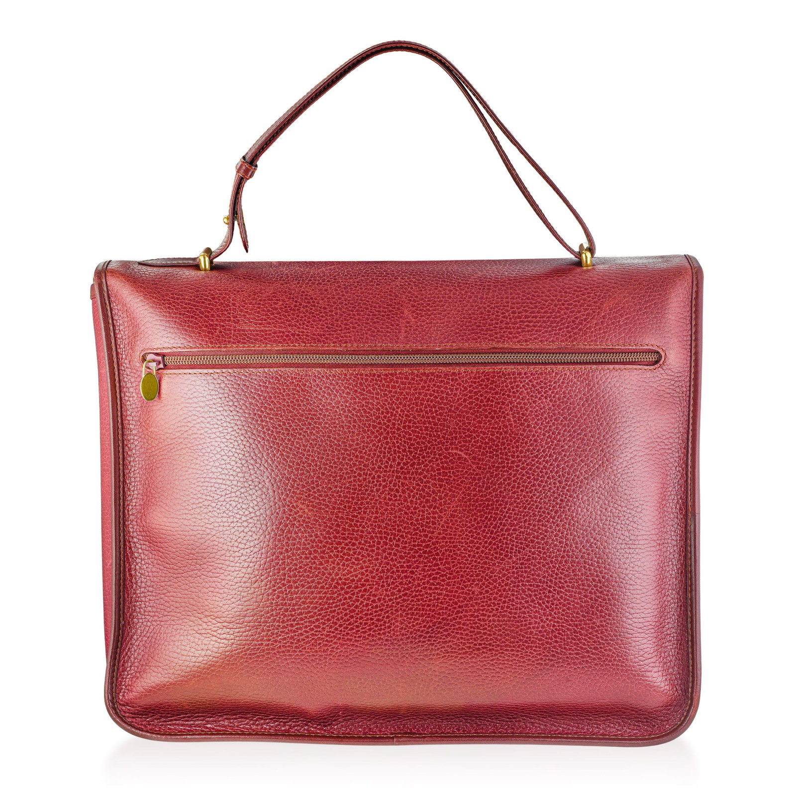 Cartier Must de Cartier Briefcase - Textured Leather, Bordeaux - 3