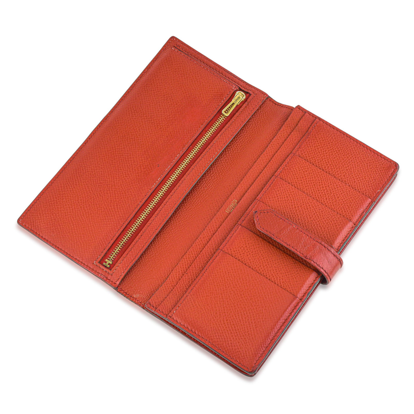 Hermes Bearn Soufflet Wallet - Epsom Leather, Red - 2