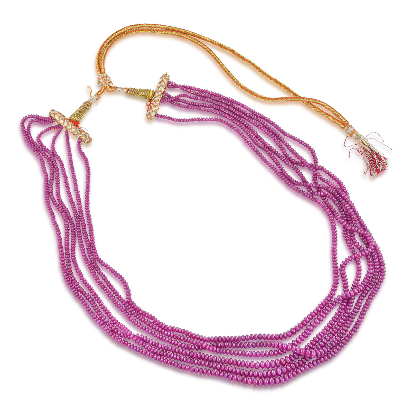 371.50-Carat Ruby Bead Necklace - 2