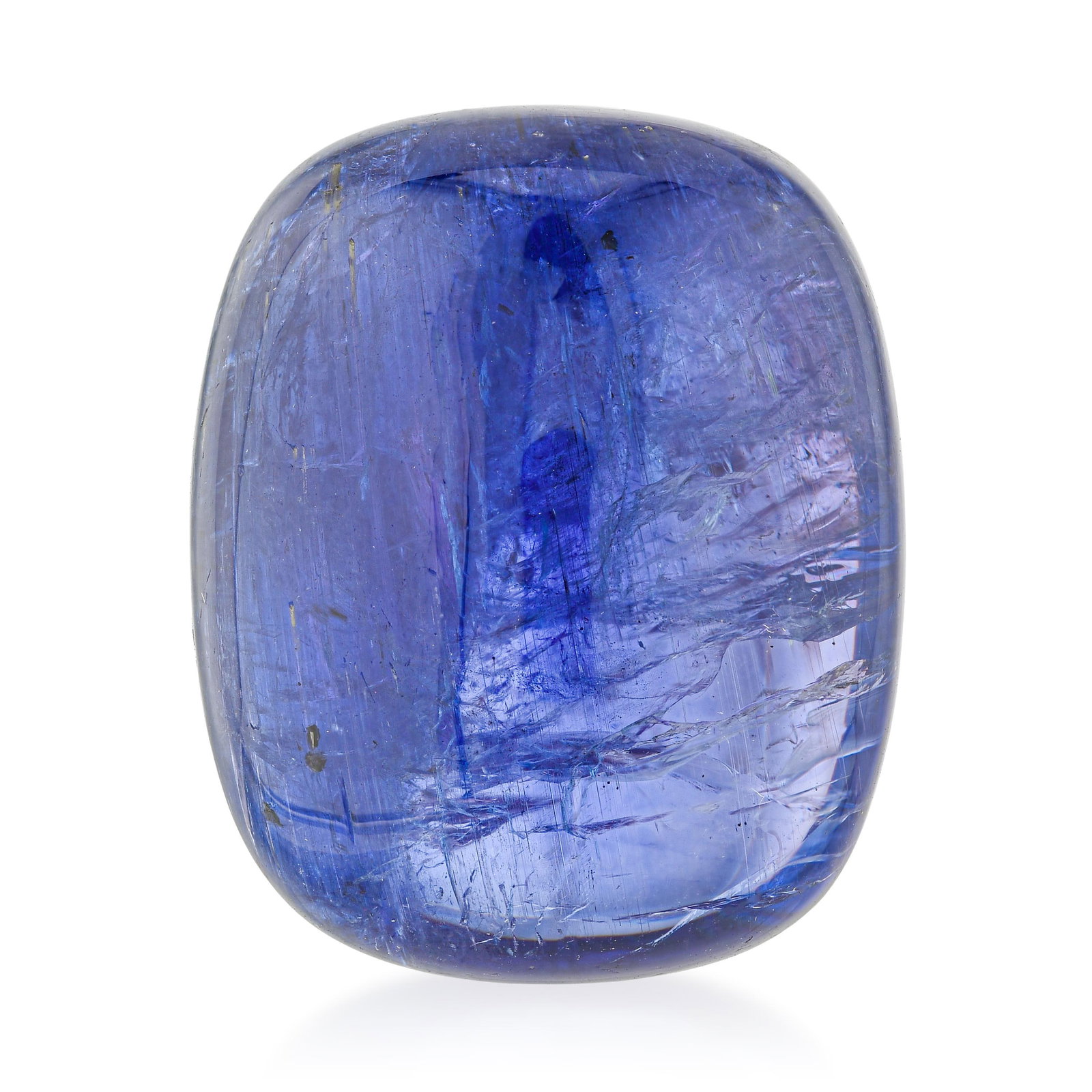 49.00-Carat Tanzanite Cabochon: ESTIMATED RETAIL PRICE: 2,625* *This is the estimated value a piece of similar quality, craftsmanship, and characteristics could command at retail. While faceted tanzanites dazzle with sparkle, a