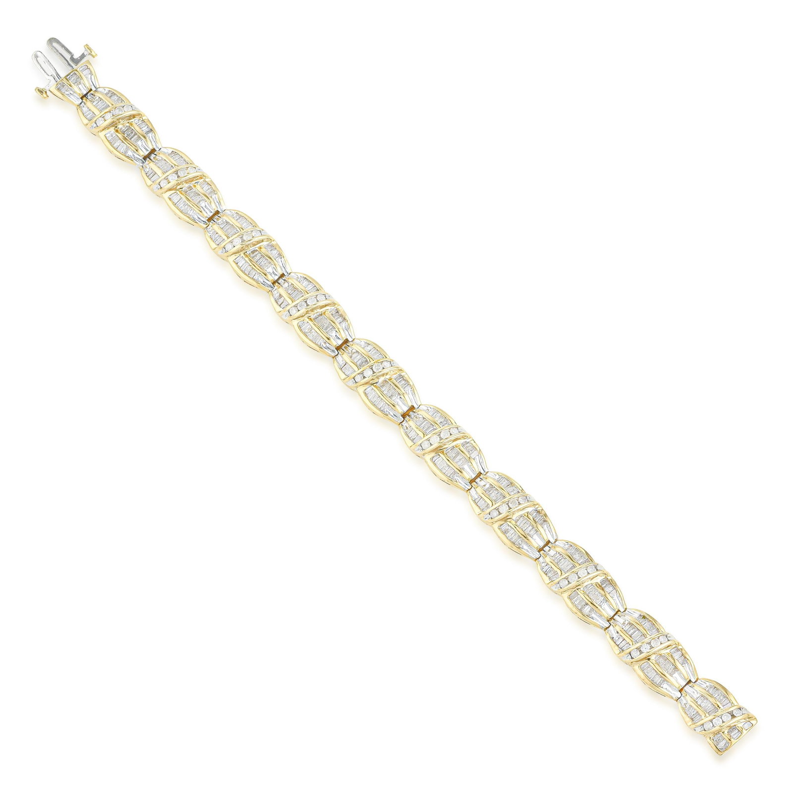 Wave Link Diamond Bracelet - 2