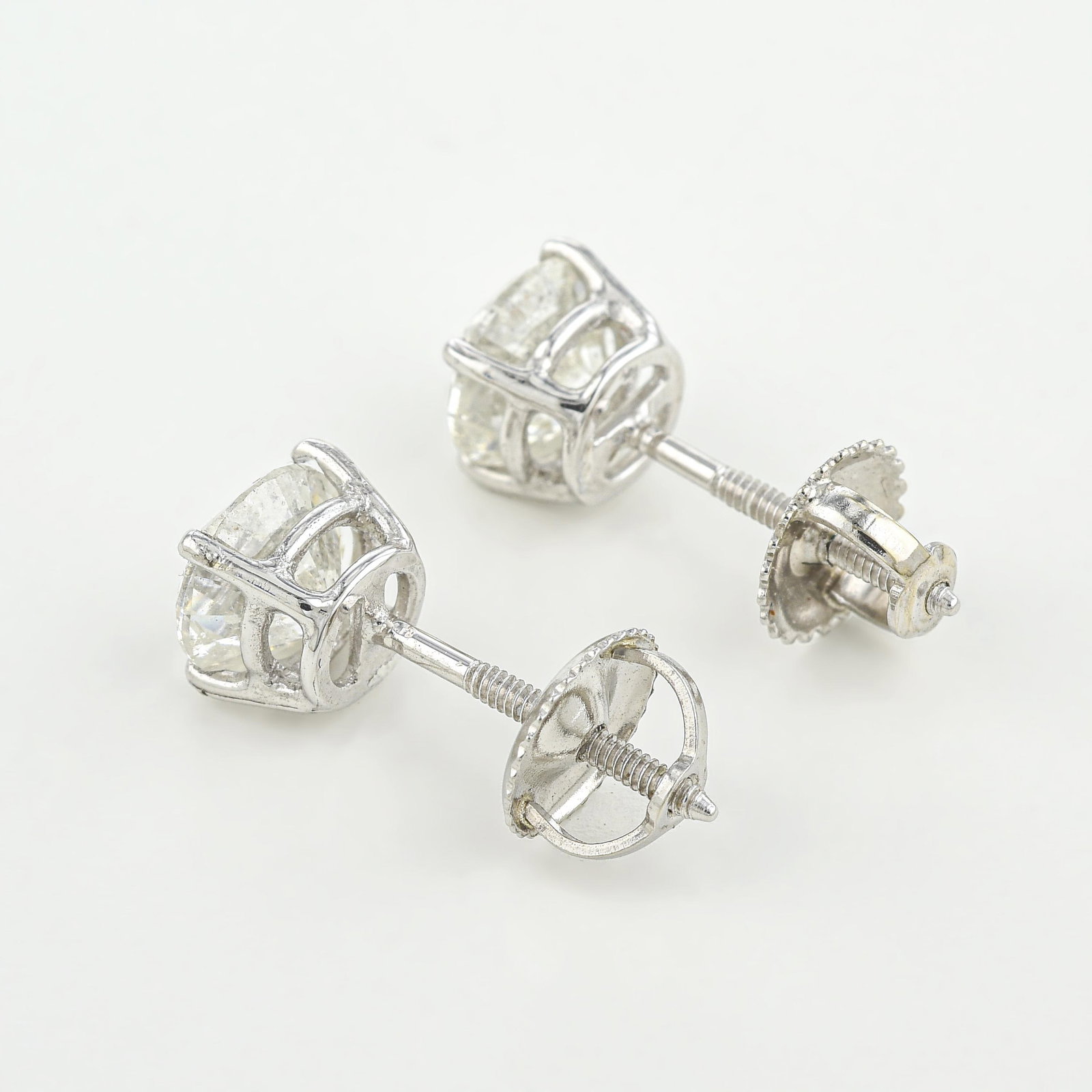 Diamond Stud Earrings (Approx. 2.01 CTW) - 2