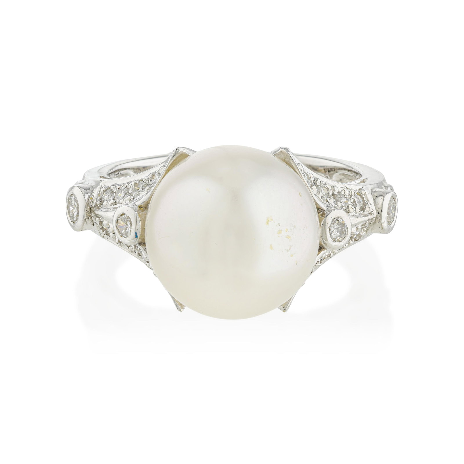 Marina B. Pearl and Diamond Ring: ESTIMATED RETAIL PRICE: 5,250* *This is the estimated value a piece of similar quality, craftsmanship, and characteristics could command at retail. Marina Bulgari, granddaughter of Sotirio Bulgari,