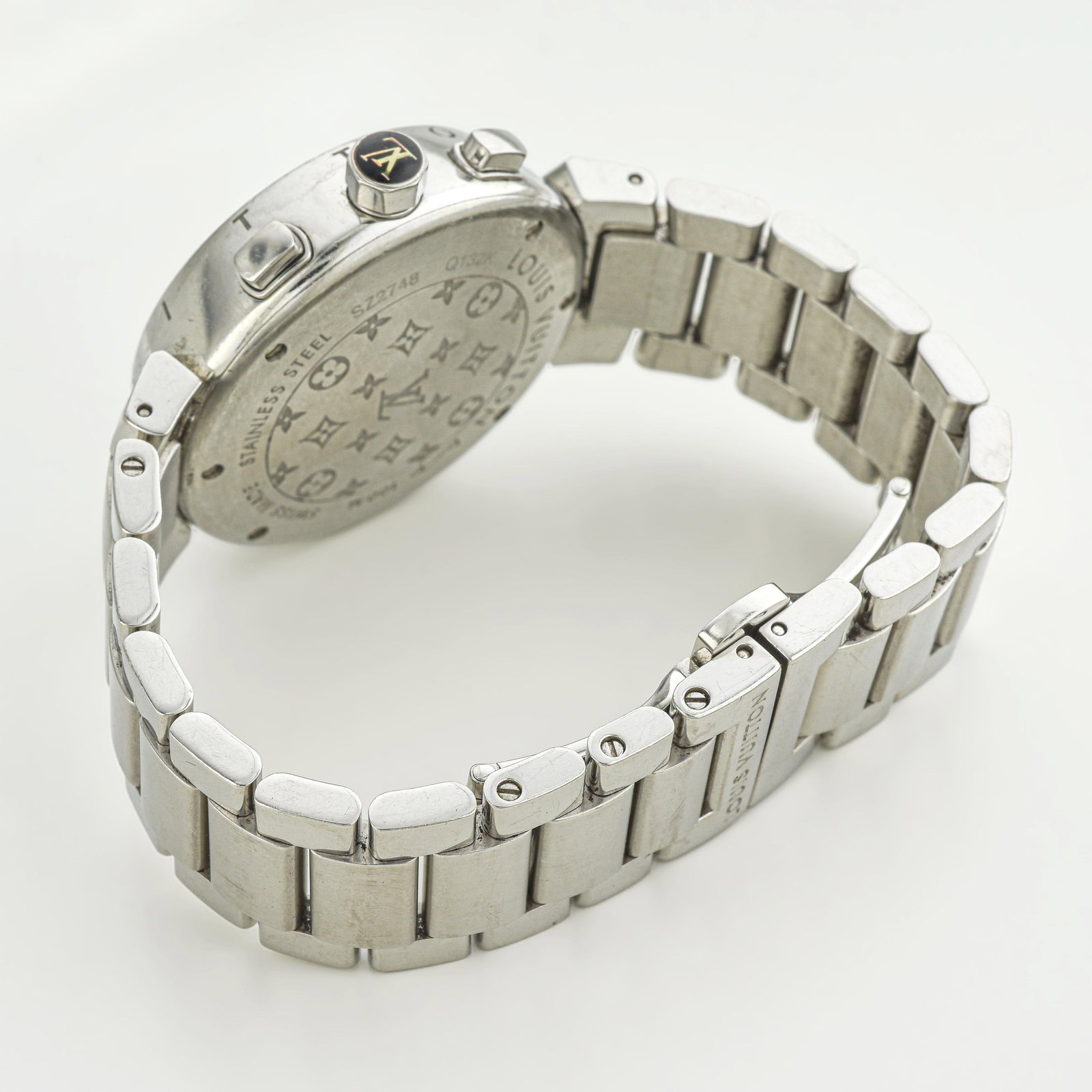 Louis Vuitton Tambour Lovely Cup in Steel with Factory Diamonds - 2