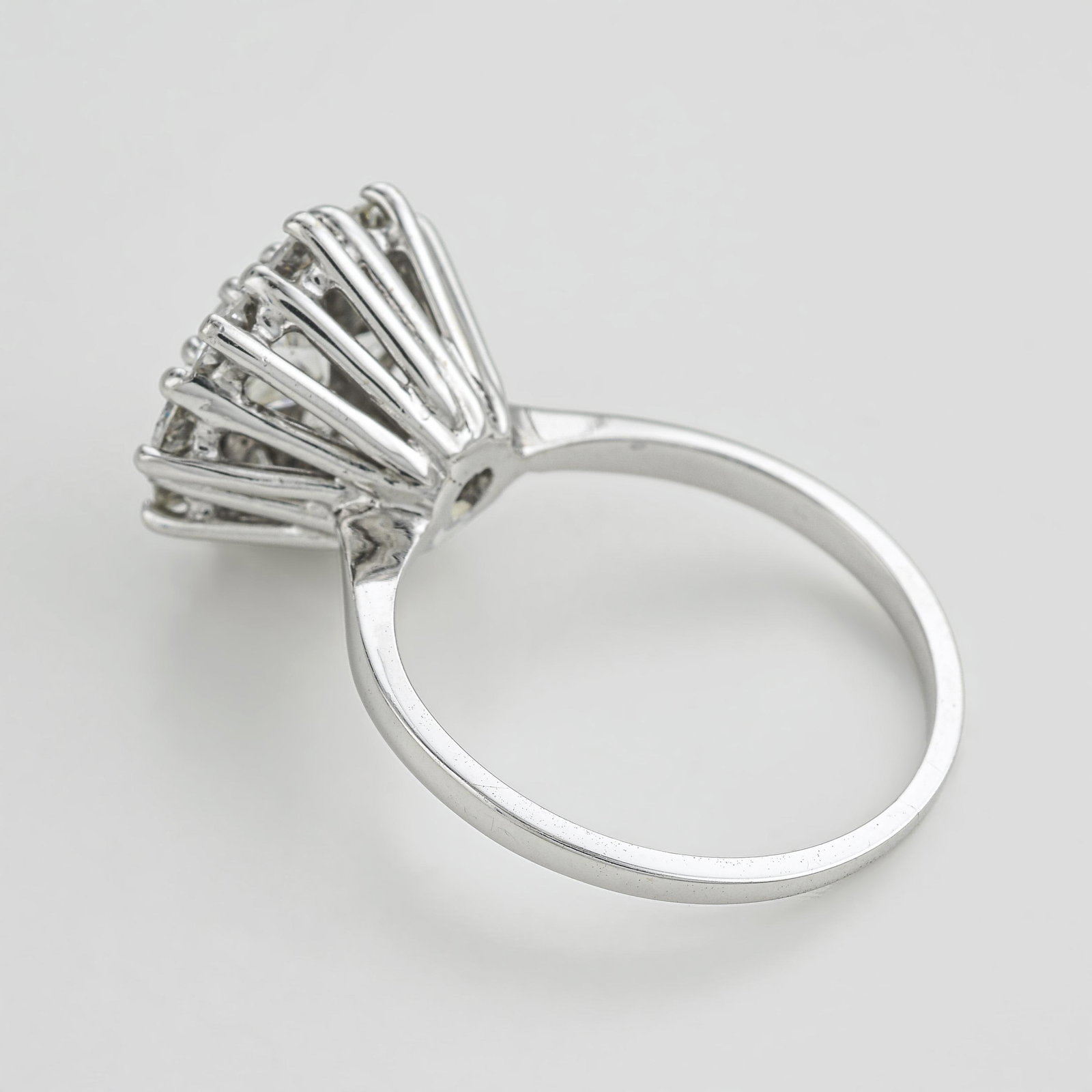 Old European Cut Diamond Cluster Ring - 2