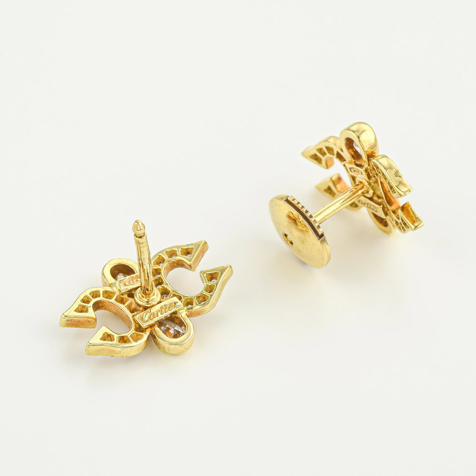 Cartier Double C Diamond Earrings with Box - 3