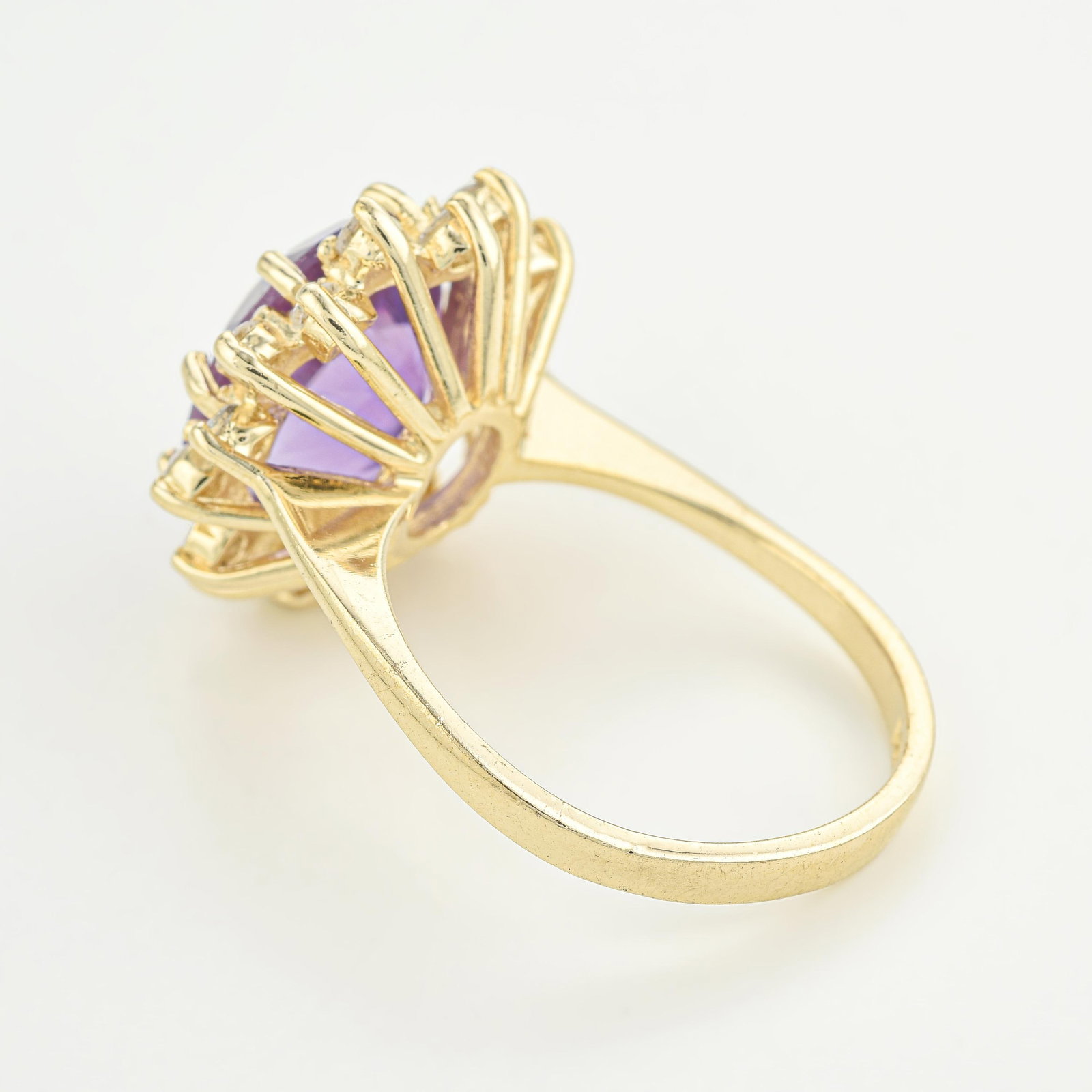 Amethyst and Diamond Ring - 2