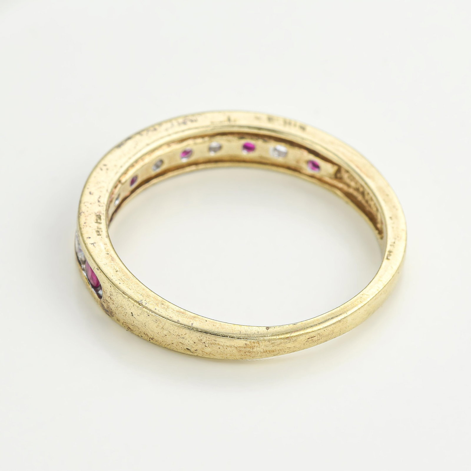 Ruby and Diamond Band Ring - 2