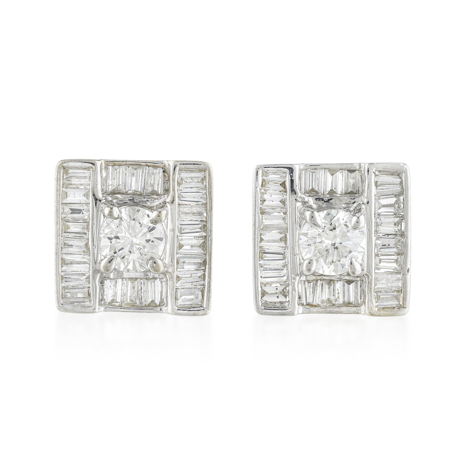 Diamond Cluster Stud Earrings (1 of 2)