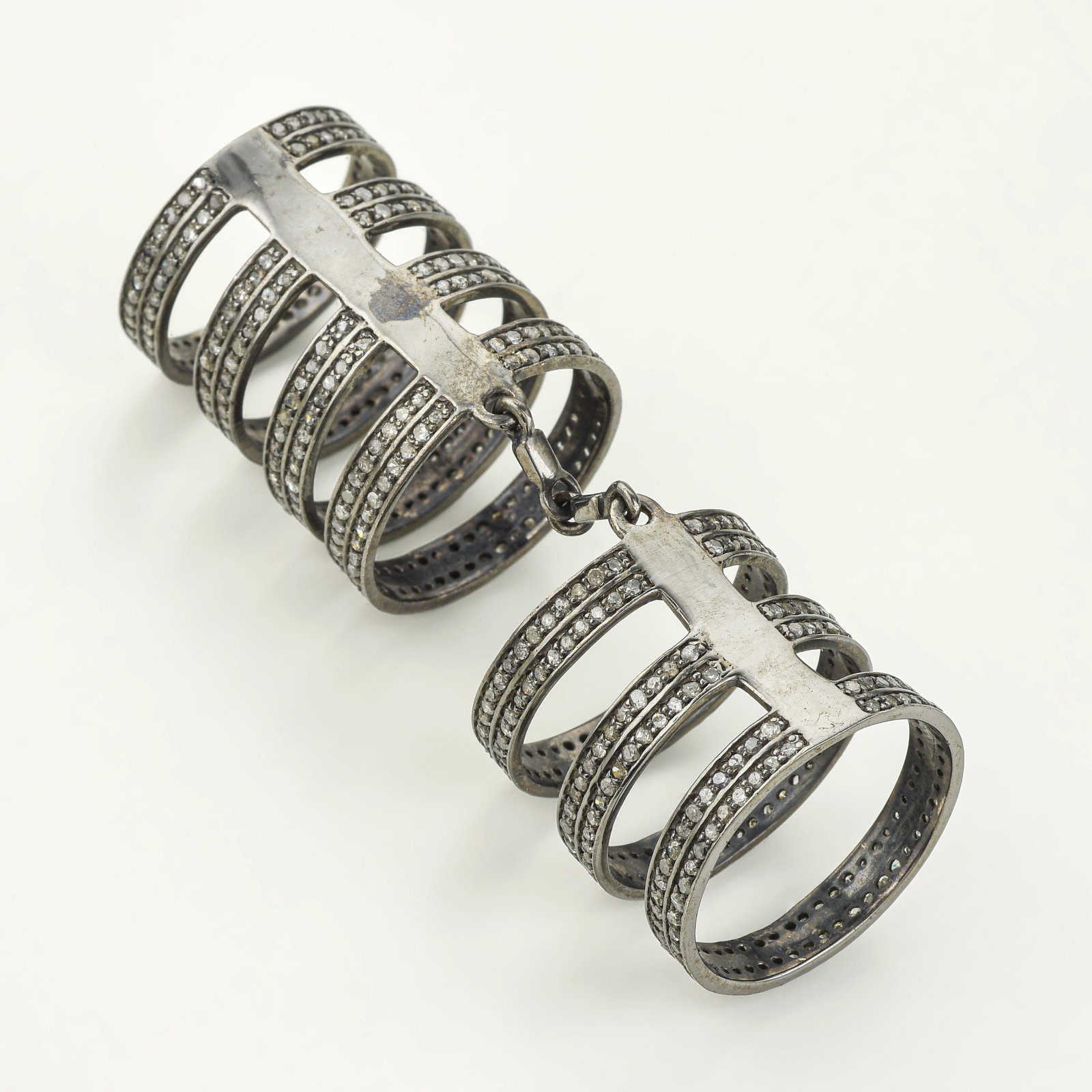 Armor Silver Diamond Ring - 2