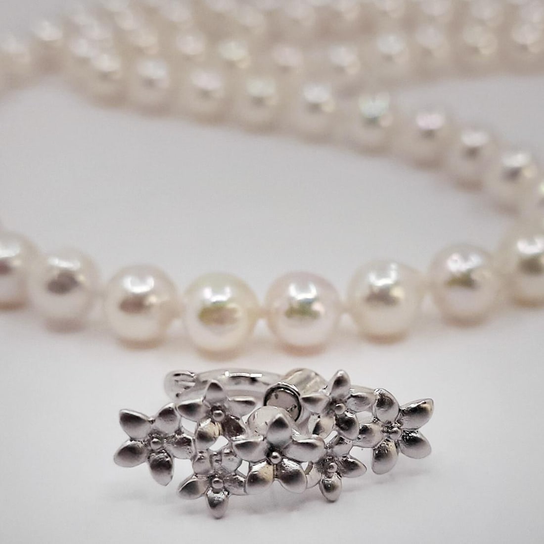 Akoya Pearl Lariat Necklace - 3