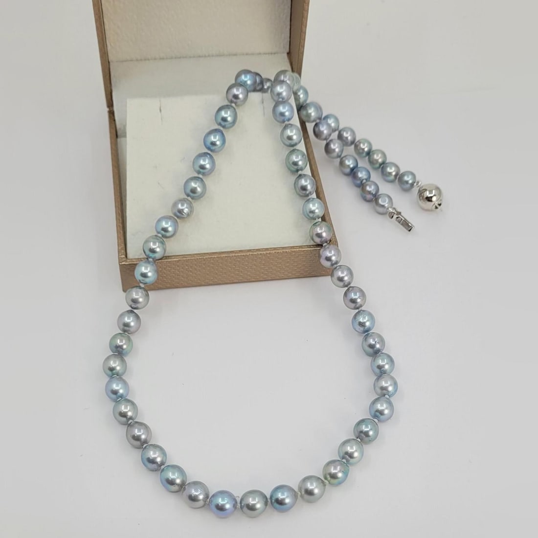 Silver Akoya Pearl Necklace - 2