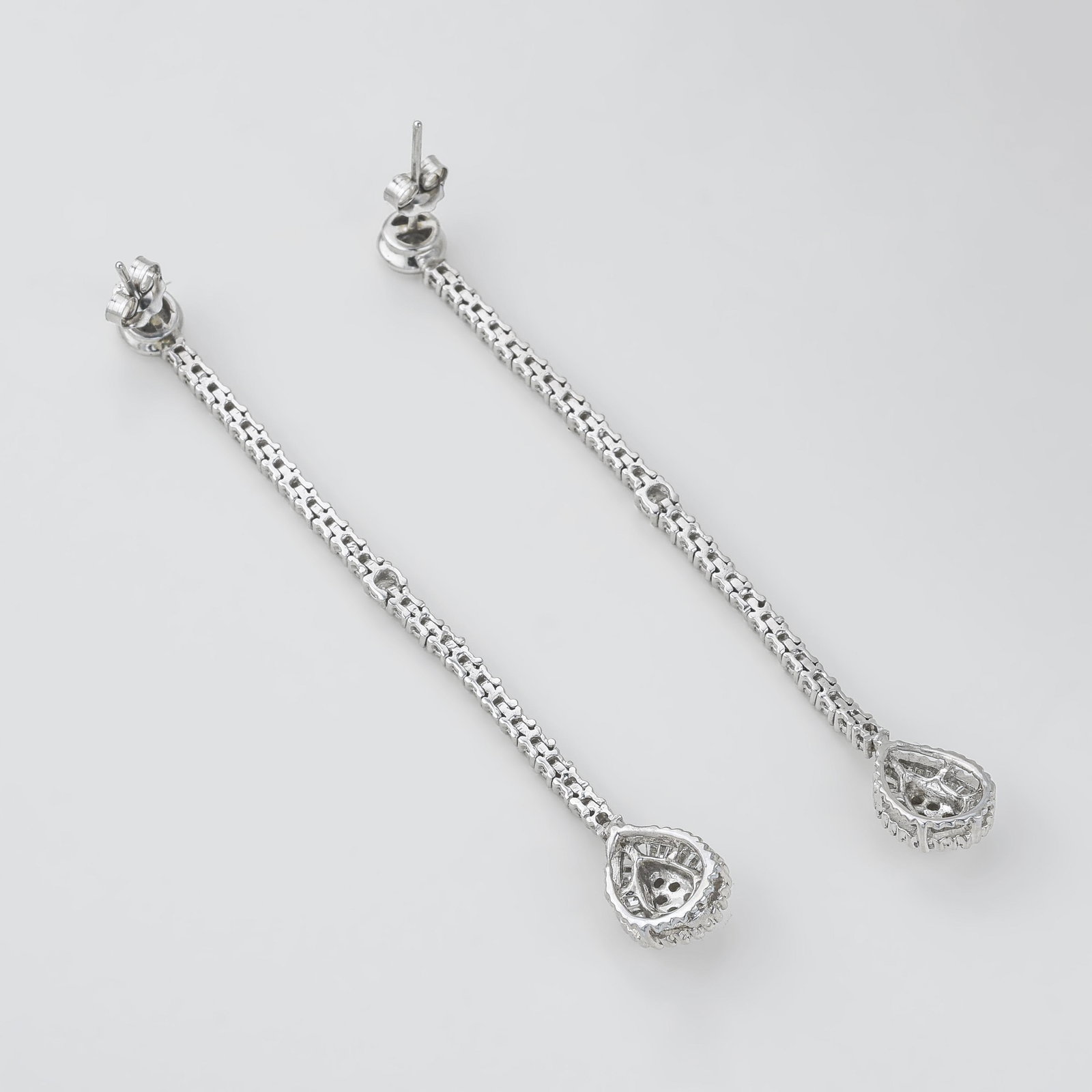 Long Diamond Earrings - 2