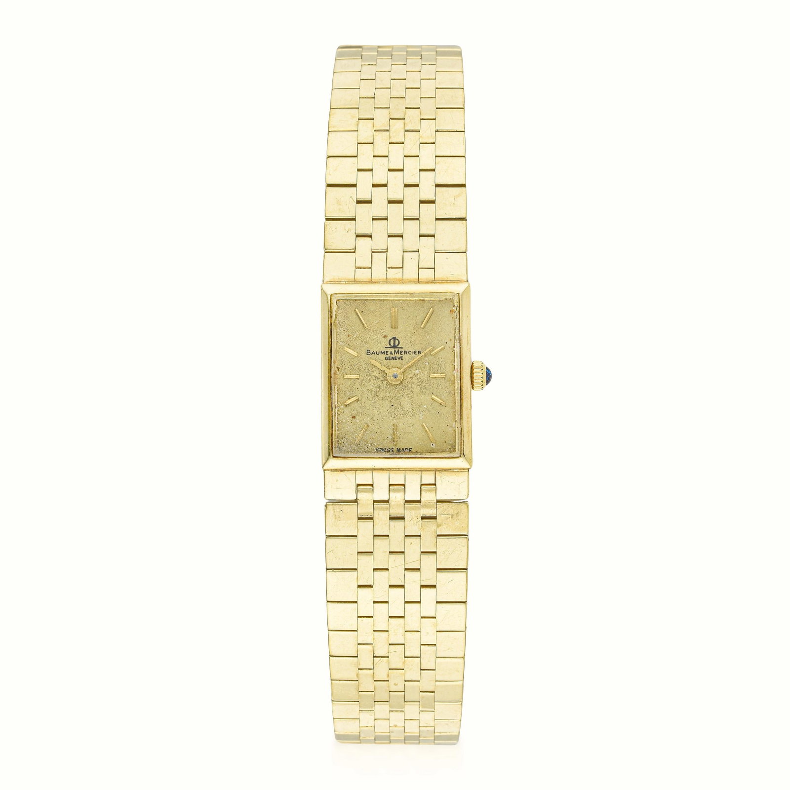 Vintage Baume & Mercier Ladies' Wristwatch in 14K Gold: ESTIMATED RETAIL PRICE: $4,500* *This is the estimated value a piece of similar quality, craftsmanship, and characteristics could command at retail. Understated and classic, this vintage Baume & Merci